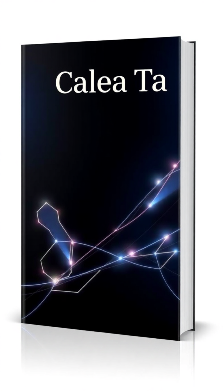 Futuristic e-book cover featuring "Calea Ta" in bold typography, with glowing geometric shapes on a dark gradient background.